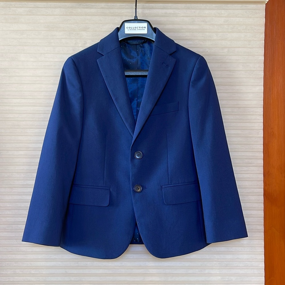 Child Suit Michael Strahan, navy blue, eight regular suit jacket